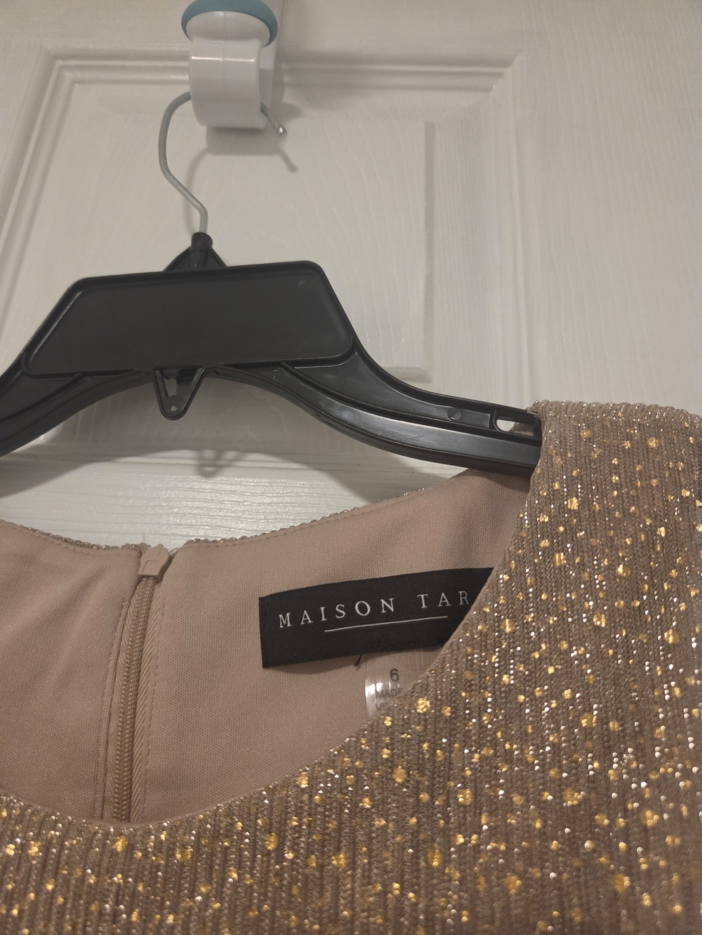 Maison Tara Gold Speckled Women's Dress